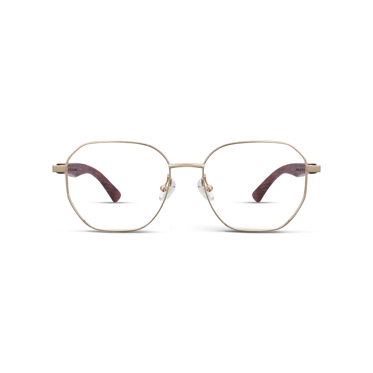 Front view of MUJOSH MJ12FN1017 gold frame