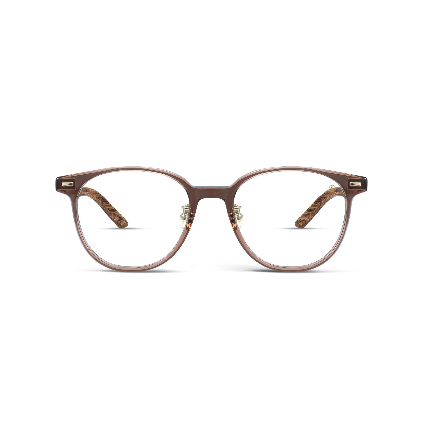 MJ12FN1065 brown wood-accent optical frame